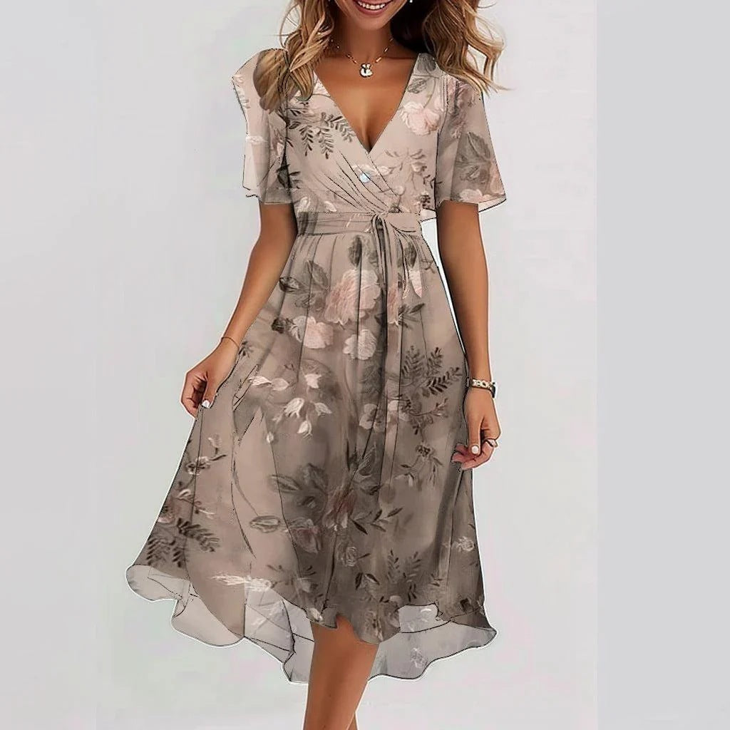 Summer Elegant V-neck Dress