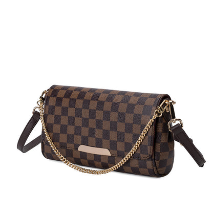 Retro printed Plaid bag