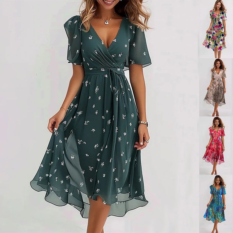 Summer Elegant V-neck Dress