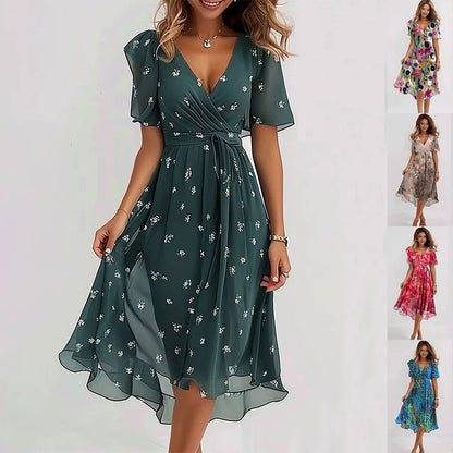 Summer Elegant V-neck Dress