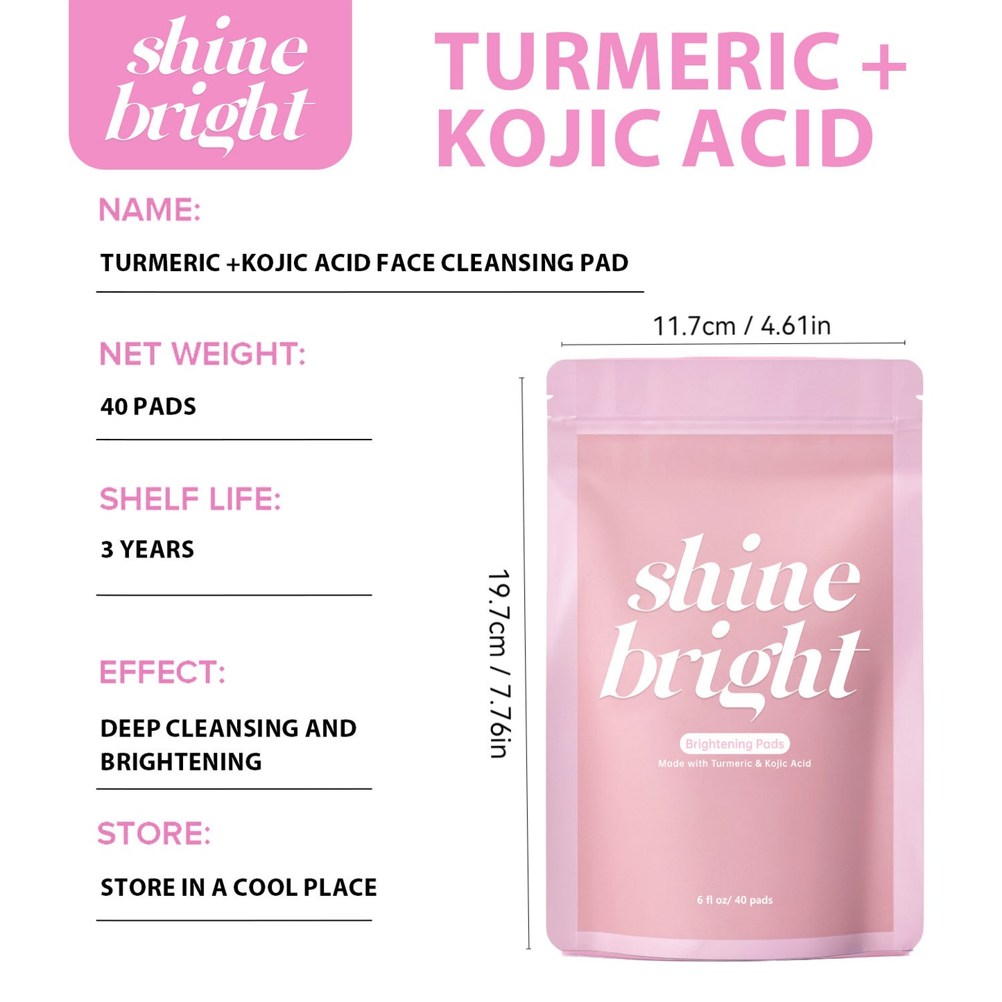 GlowPrep™ Kurkuma-Koji-Blatt, 40 Pads