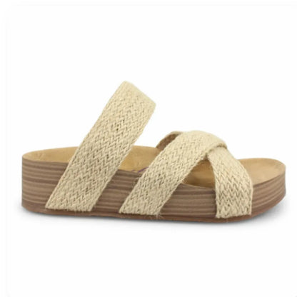 Fashion Casual Woven Solid Sandals