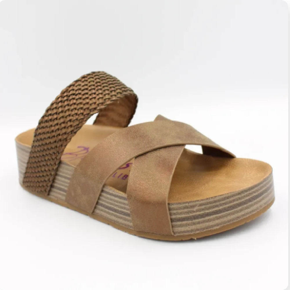 Fashion Casual Woven Solid Sandals