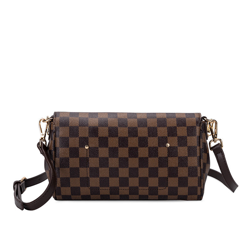 Retro printed Plaid bag