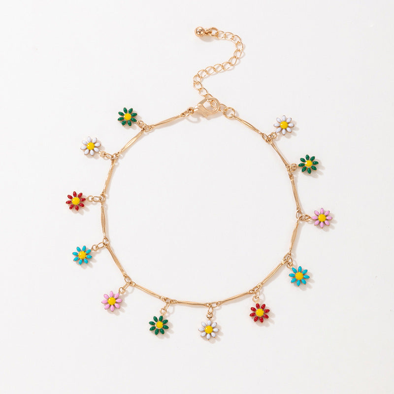 Anklet Necklace Flower