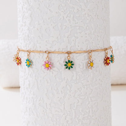 Anklet Necklace Flower