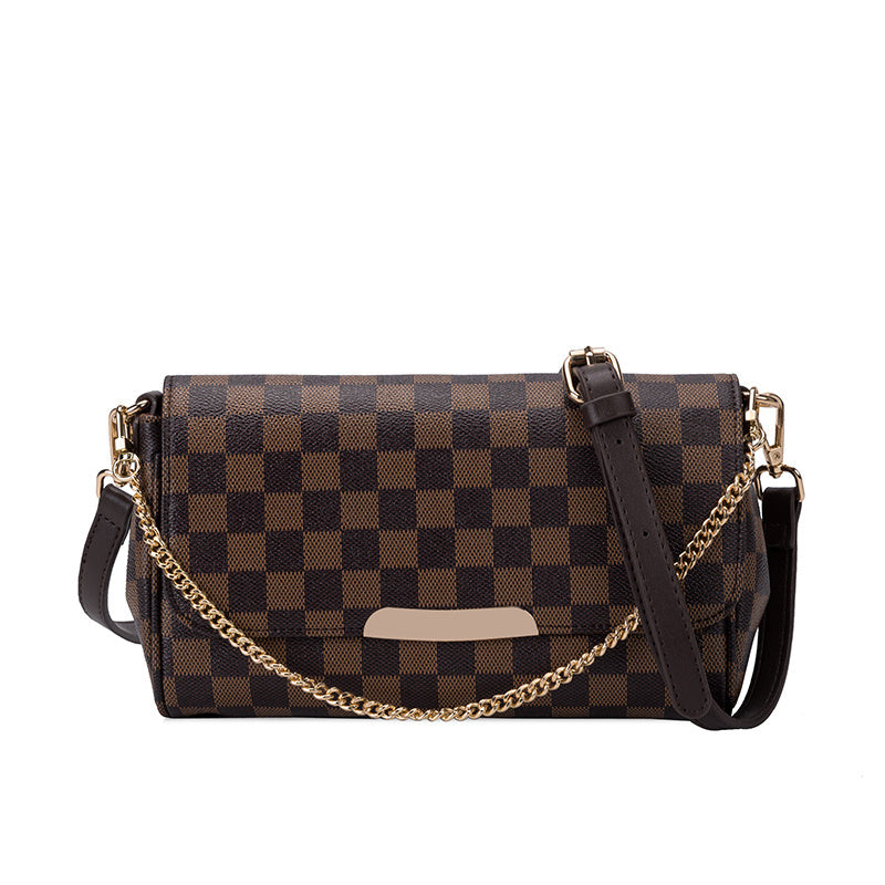 Retro printed Plaid bag