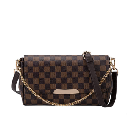 Retro printed Plaid bag