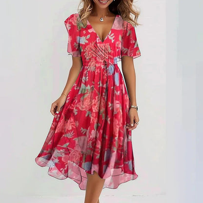 Summer Elegant V-neck Dress