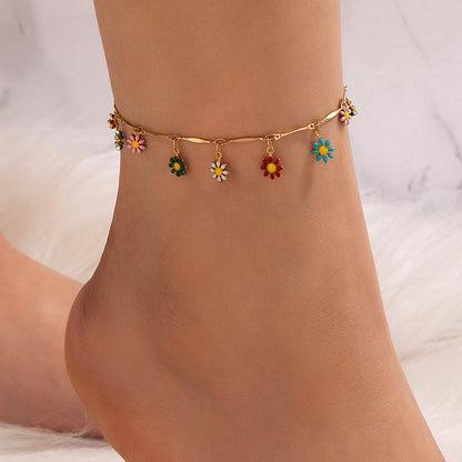 Anklet Necklace Flower
