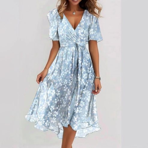 Summer Elegant V-neck Dress