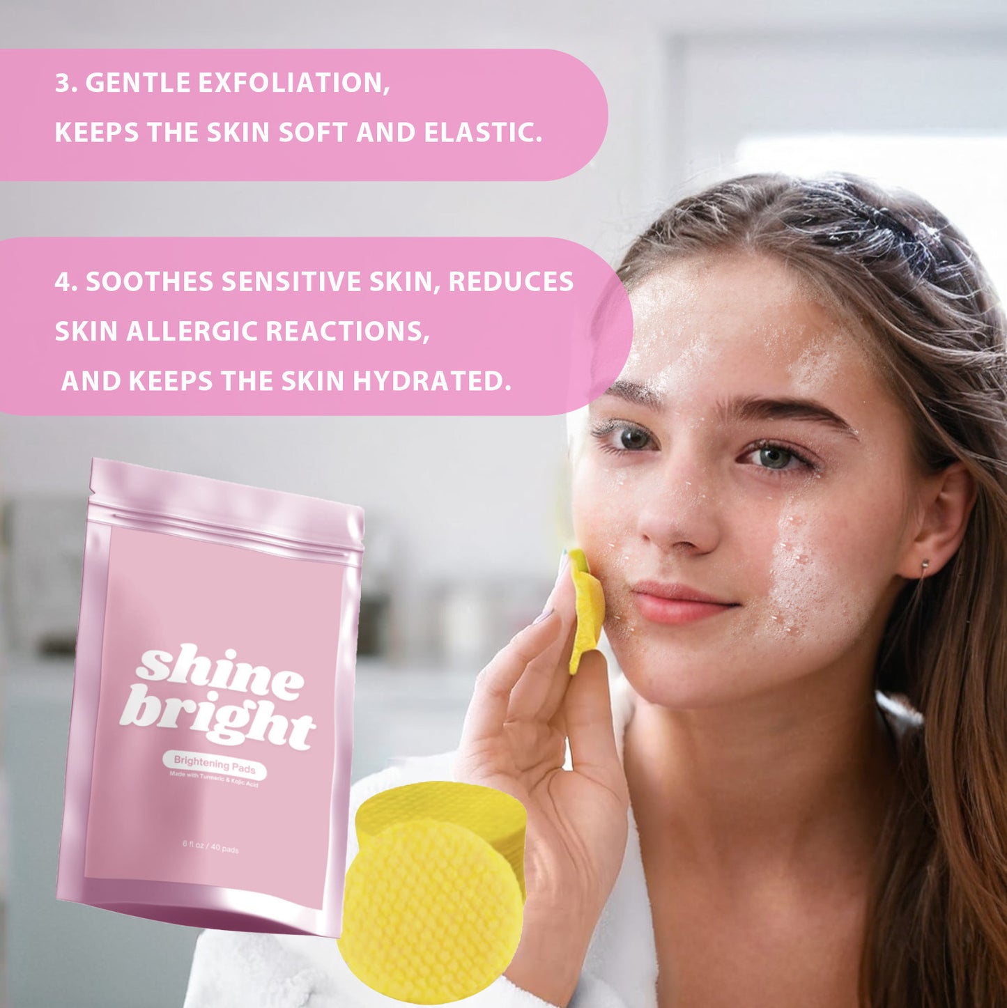 GlowPrep™ Kurkuma-Koji-Blatt, 40 Pads