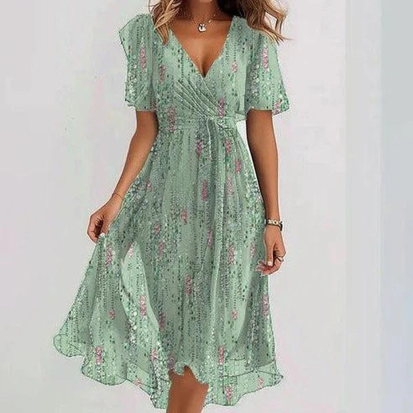 Summer Elegant V-neck Dress
