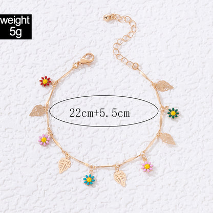 Anklet Necklace Flower