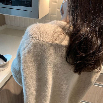 Slim Lazy Style Gentle Cardigan Loose Sweater